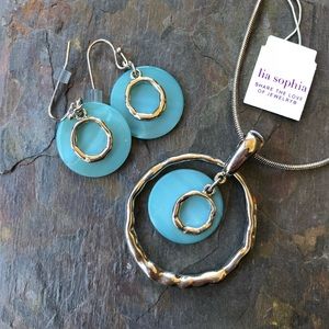 Lia Sophia ‘Out to Sea’ Earrings and necklace set